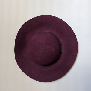 Burgundy Felt Hat
